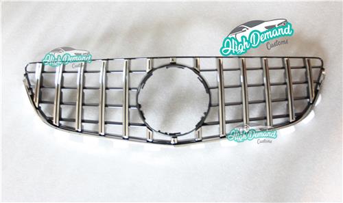 E W207 GT 14-16SILVER GTR STYLE FRONT GRILLE FOR BENZ E CLASS W207 14-16